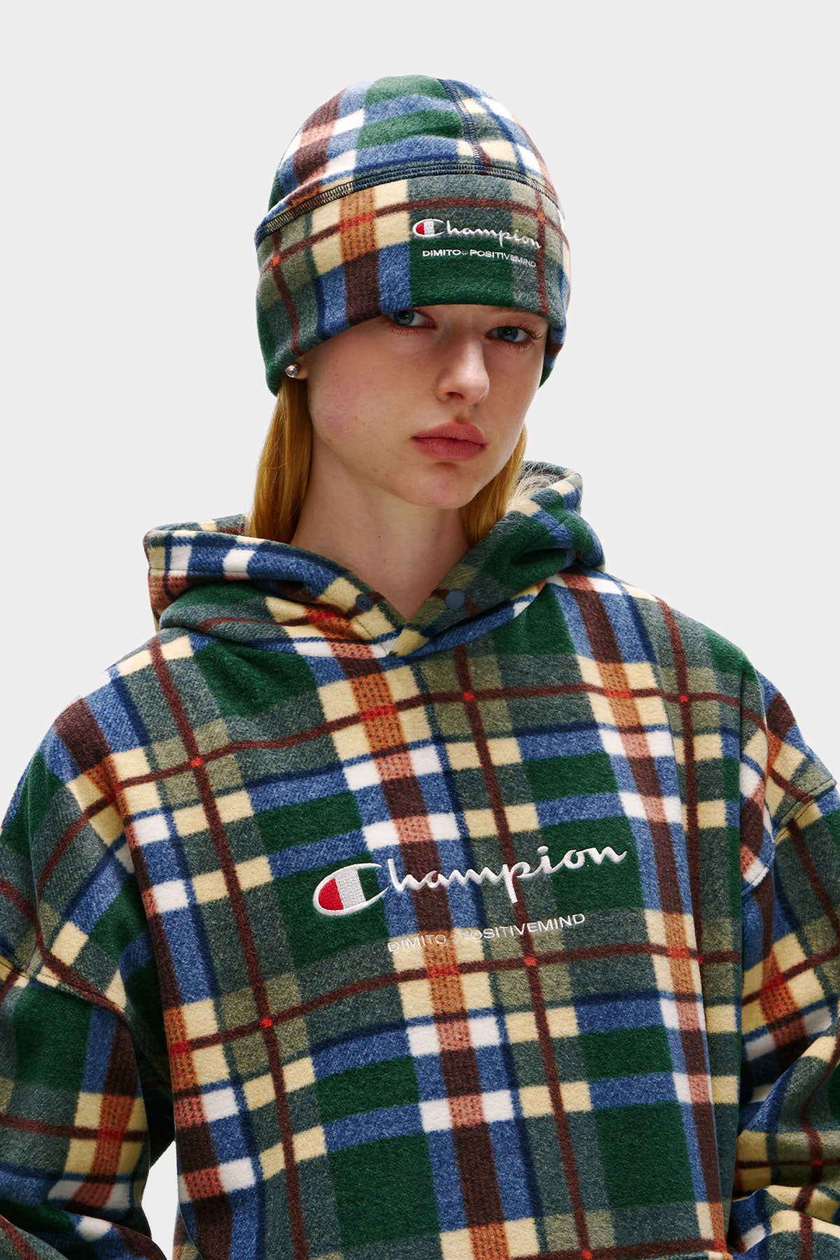 [CHAMPION x DIMITO] SCRIPT FLEECE BEANIE RETRO CHECK (Available date : 26.10.12)