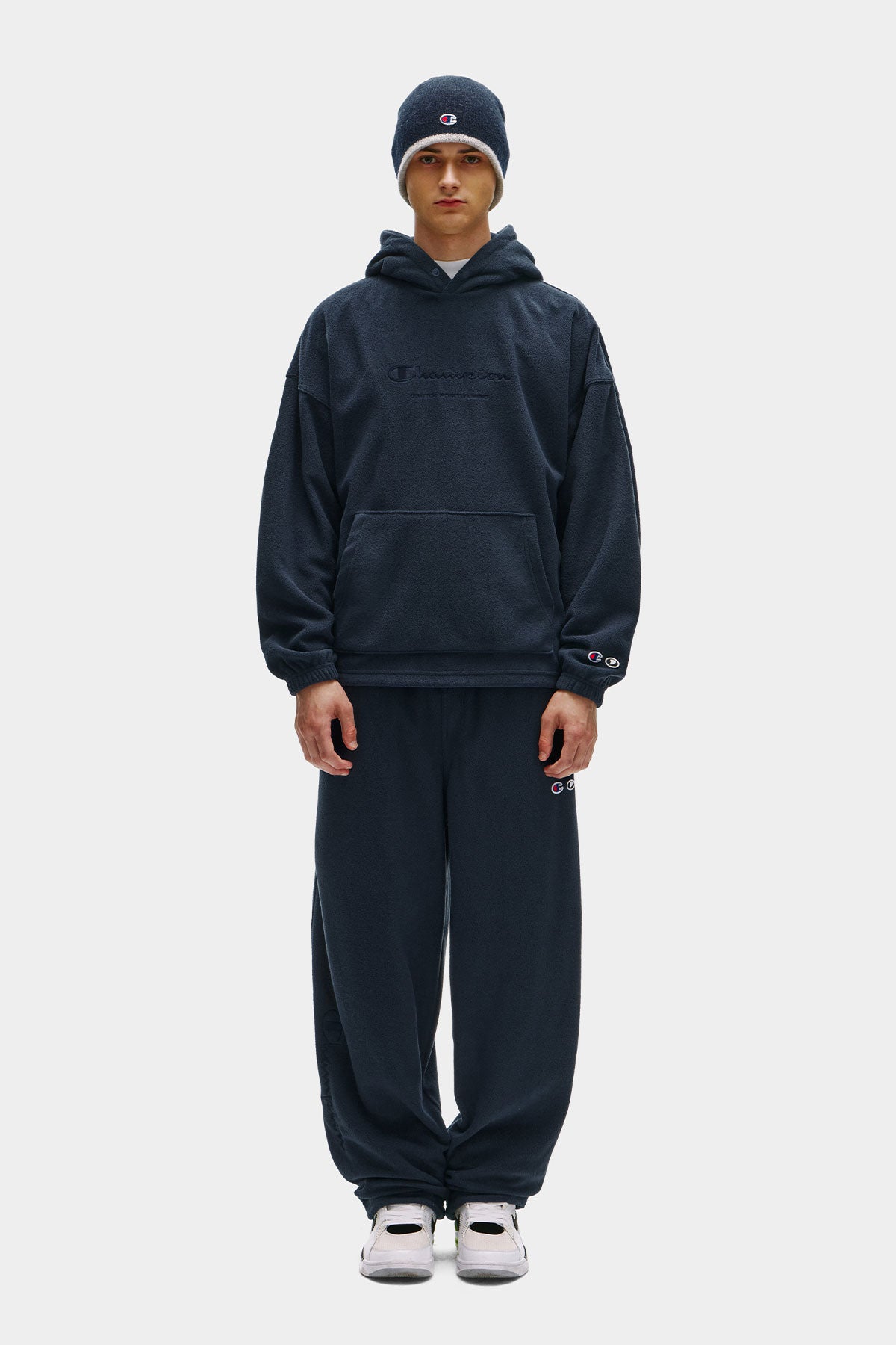 [CHAMPION x DIMITO] SCRIPT FLEECE HOODIE INDIGO (Available date : 26.10.12)