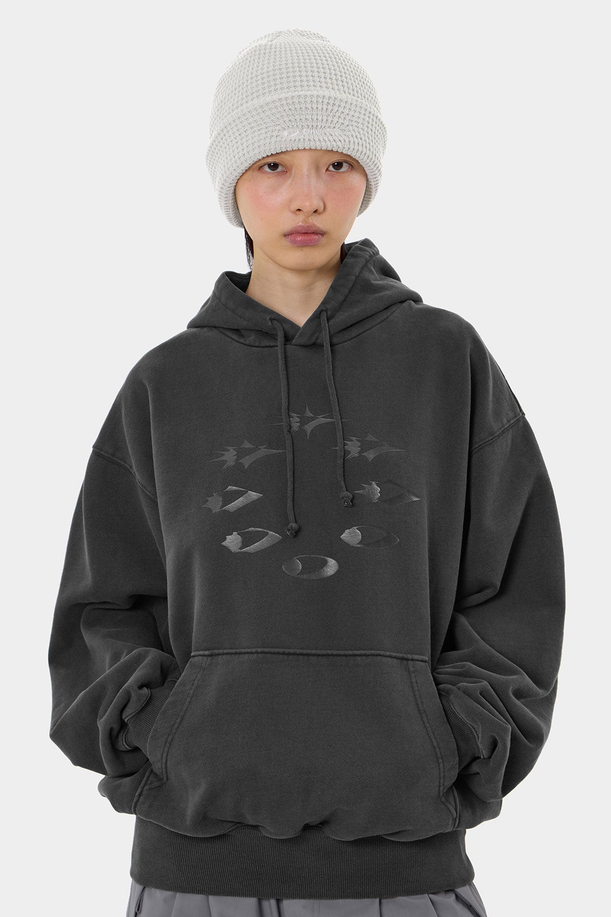 DMT WAFFLE BEANIE SMOKE