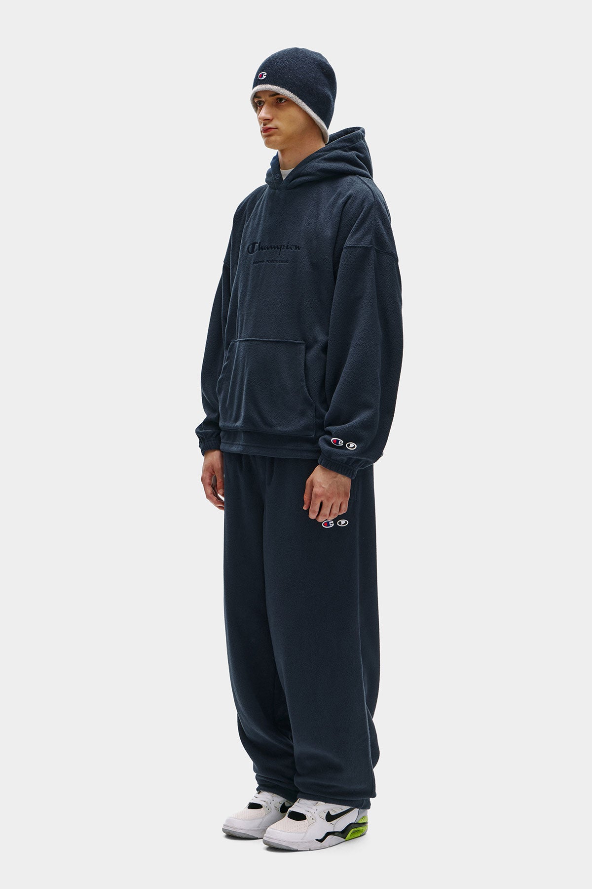 [CHAMPION x DIMITO] SCRIPT FLEECE HOODIE INDIGO (Available date : 26.10.12)