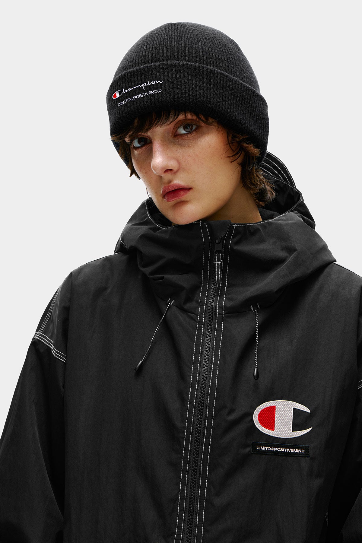 [CHAMPION x DIMITO] SCRIPT LOGO BEANIE BLACK (Available date : 26.10.12)
