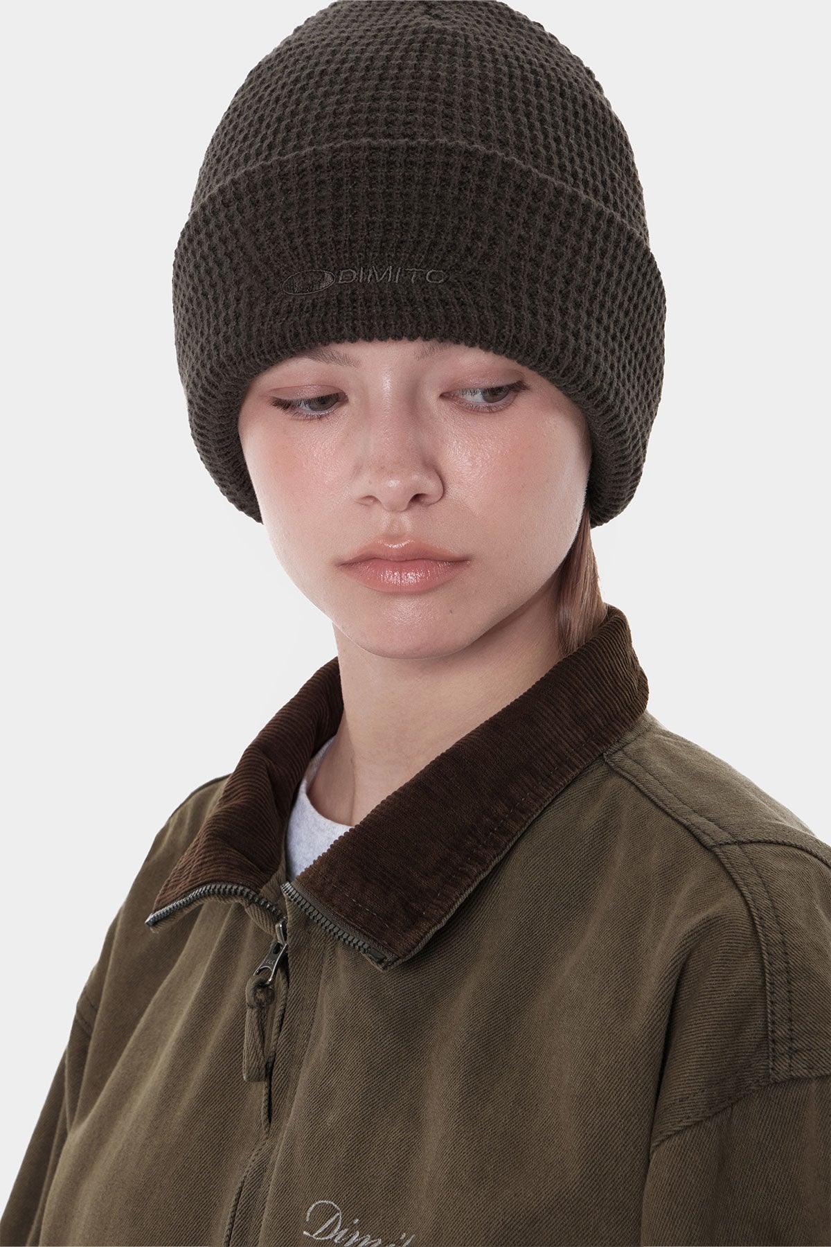 DMT WAFFLE BEANIE MUD