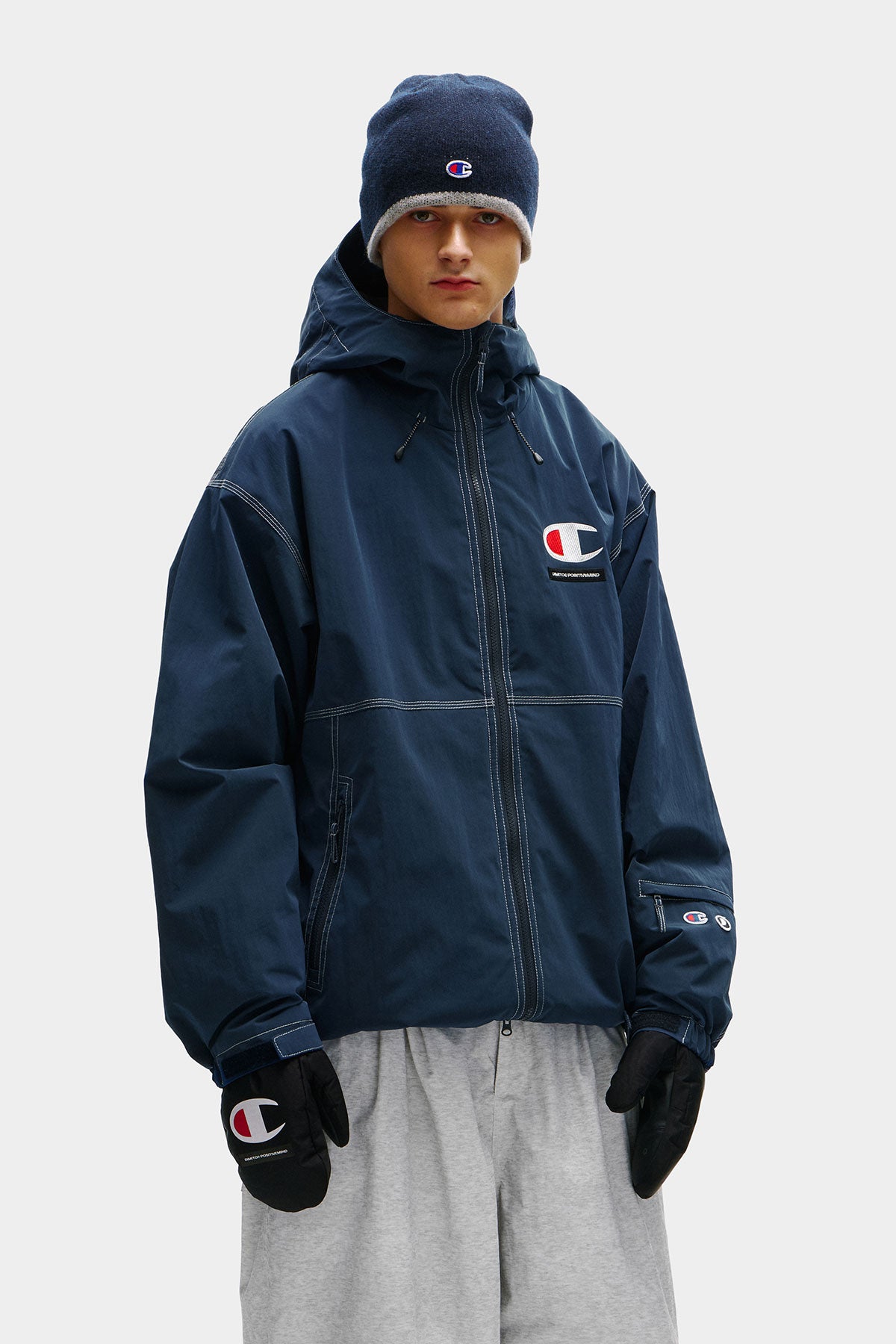 [CHAMPION x DIMITO] C-LOGO MITTEN BLACK (Available date : 26.10.12)