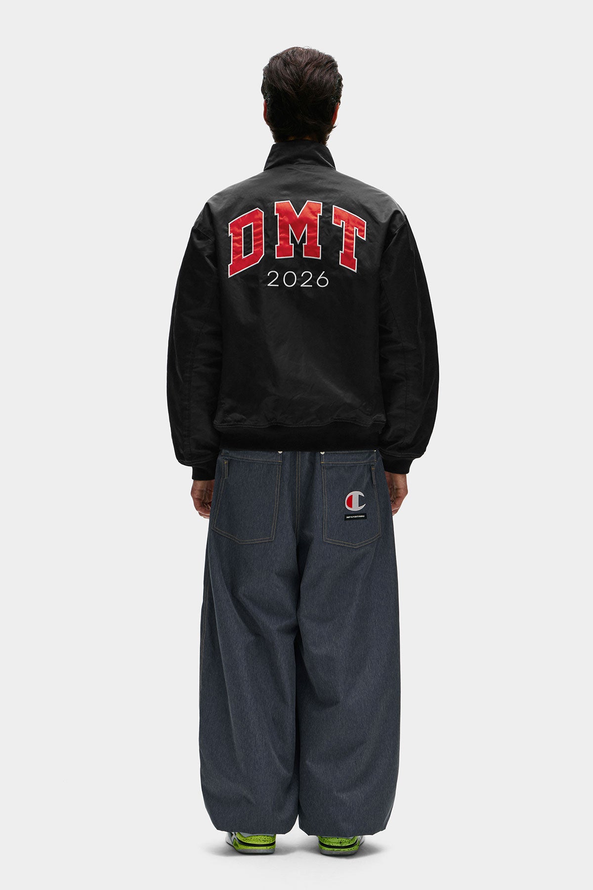 [CHAMPION x DIMITO] DMT VARSITY BOMBER JACKET BLACK (Available date : 26.10.12)