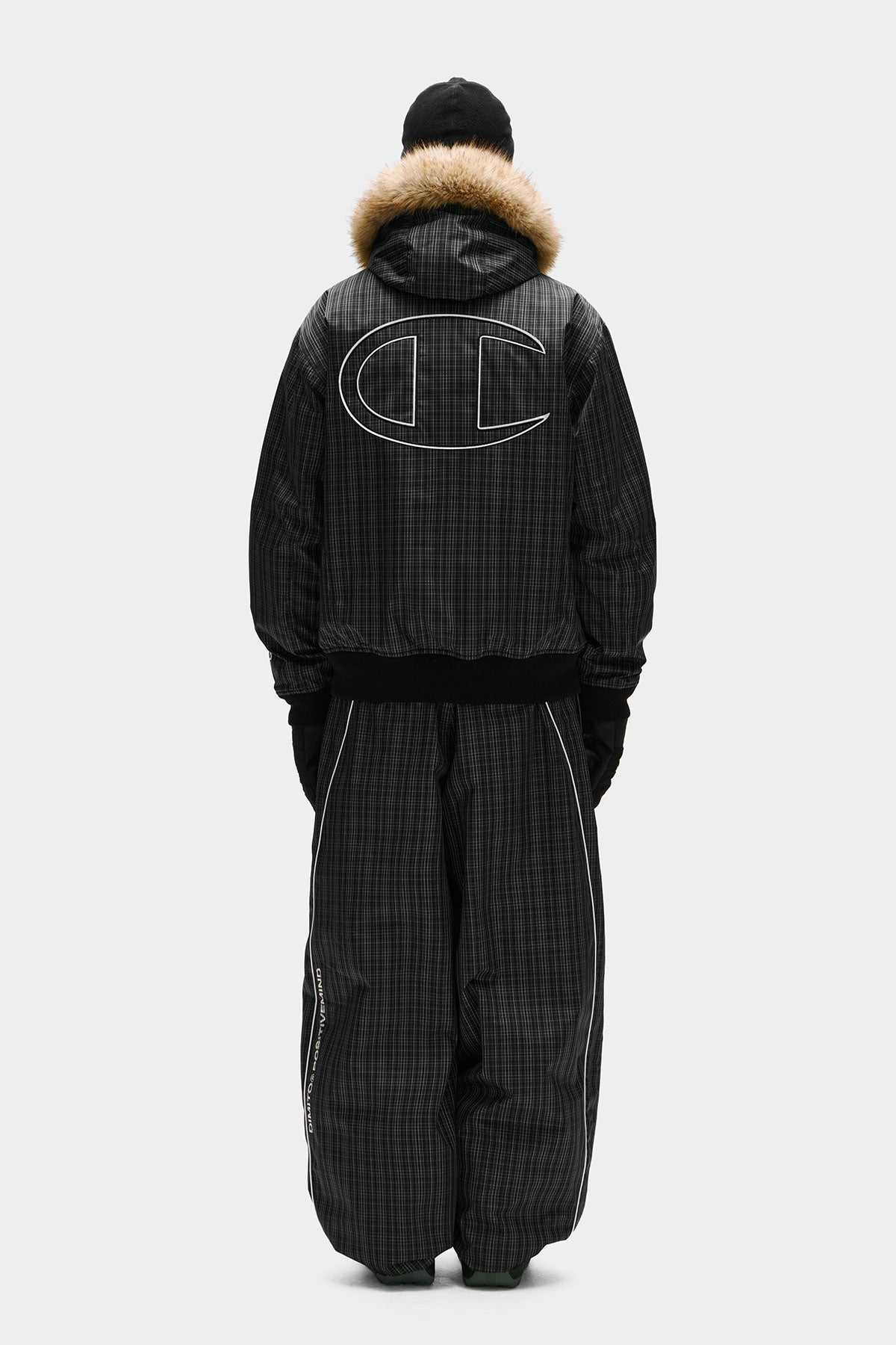 [CHAMPION x DIMITO] SCRIPT TRACK BANDED PANTS (WIDE FIT LV.2) MONO CHECK (Available date : 26.10.12)