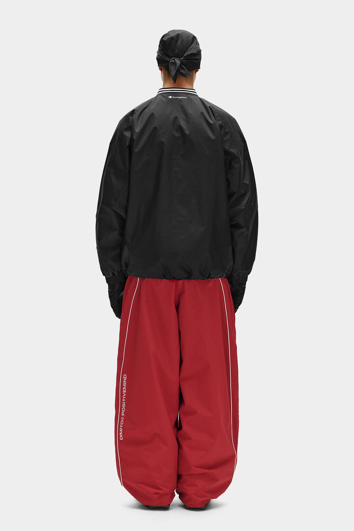 [CHAMPION x DIMITO] SCRIPT TRACK BANDED PANTS (WIDE FIT LV.2) STANFORD RED (Available date : 26.10.12)