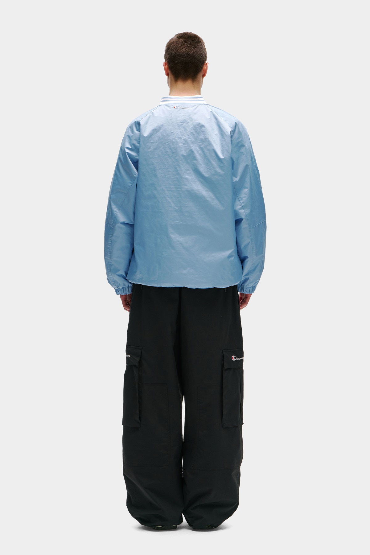 [CHAMPION x DIMITO] SPORT V-NECK SNAP PULLOVER ICE COLUMBIA (Available date : 26.10.12)