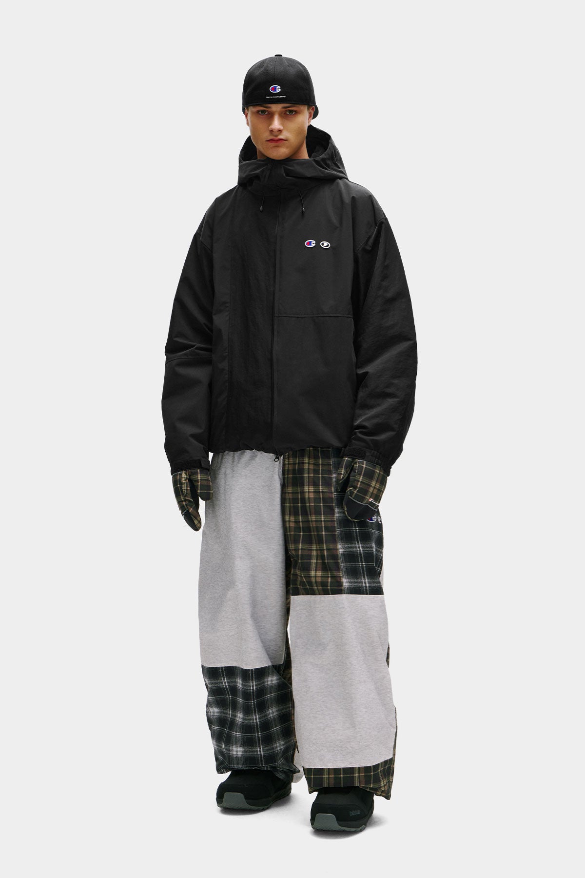 [CHAMPION x DIMITO] C-LOGO COLLEGE PATCHWORK PANTS (WIDE FIT LV.2) ARCHIVE MIX (Available date : 26.10.12)