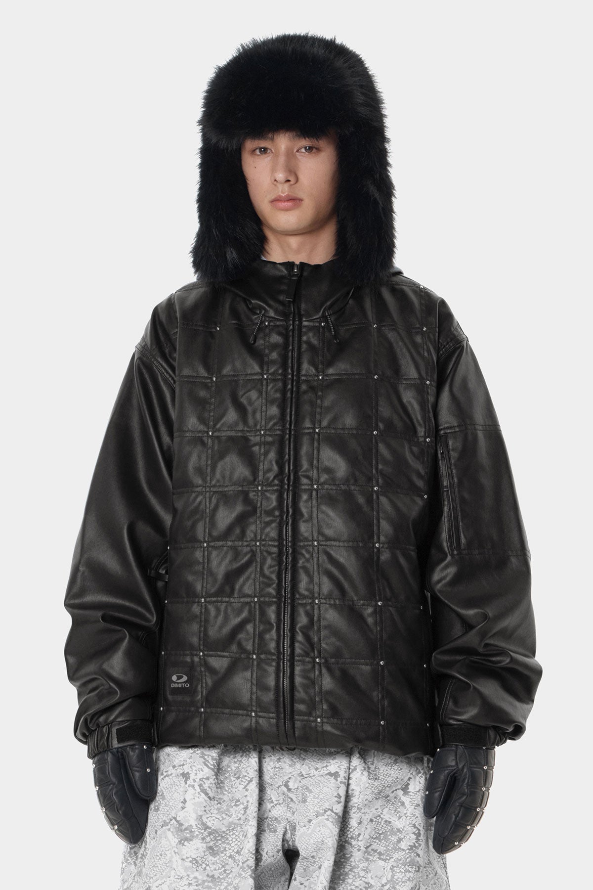 FAUX FUR HAT BLACK BEAR