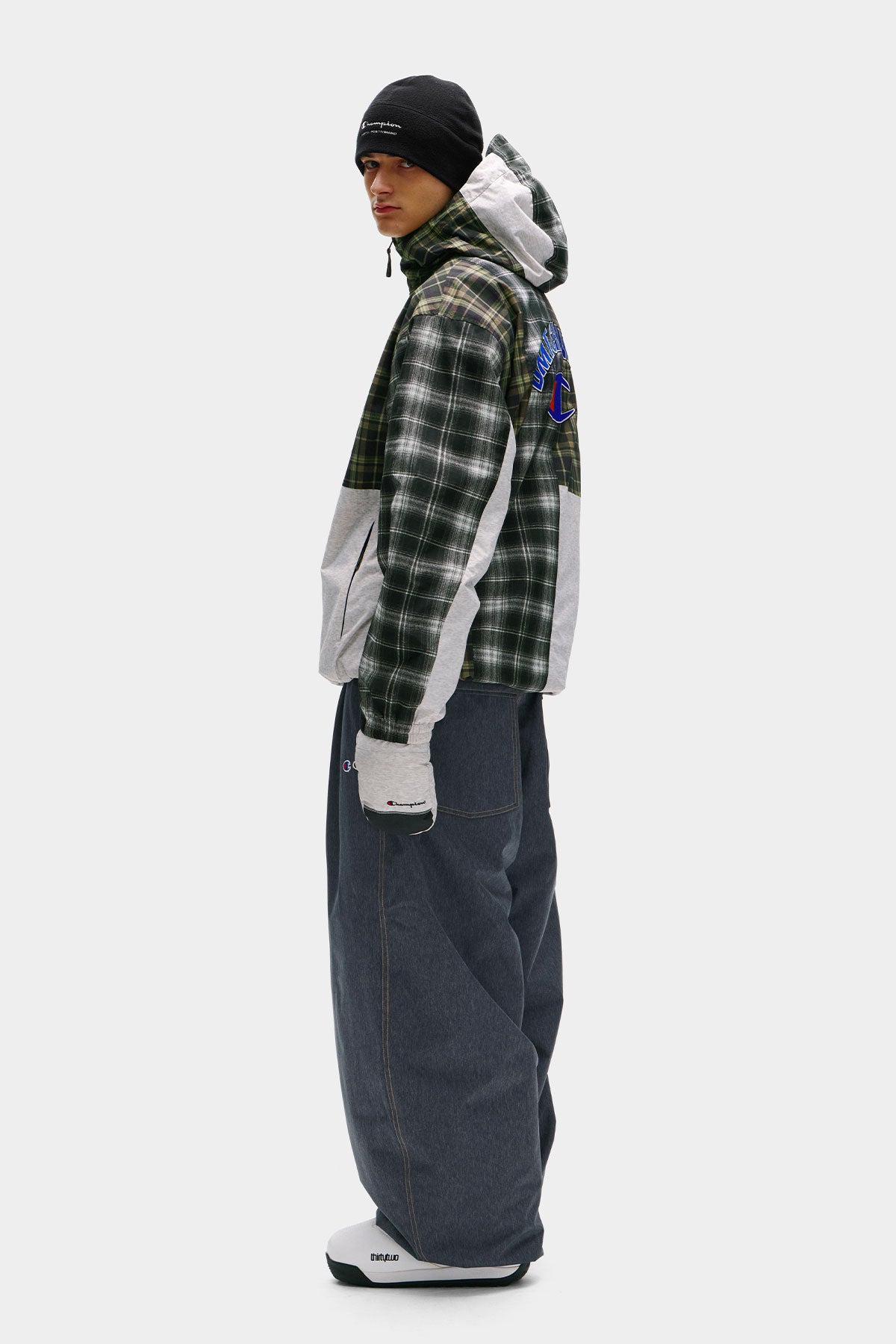 [CHAMPION x DIMITO] C-LOGO COLLEGE PATCHWORK JACKET ARCHIVE MIX (Available date : 26.10.12)