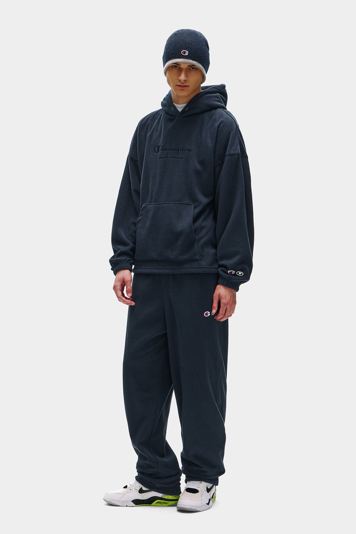 [CHAMPION x DIMITO] SCRIPT FLEECE HOODIE INDIGO (Available date : 26.10.12)