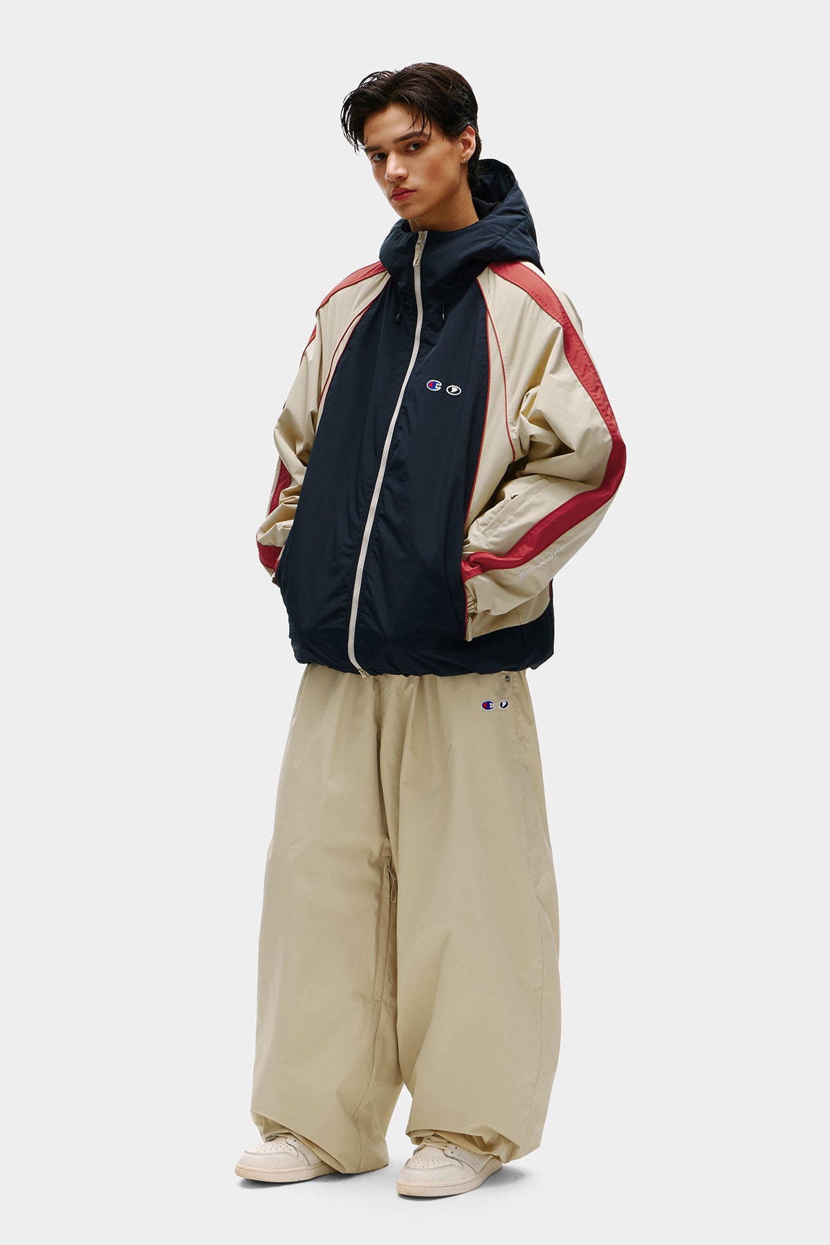 [CHAMPION x DIMITO] HERITAGE BLOCK LINE JACKET DEEP NAVY (Available date : 26.10.12)