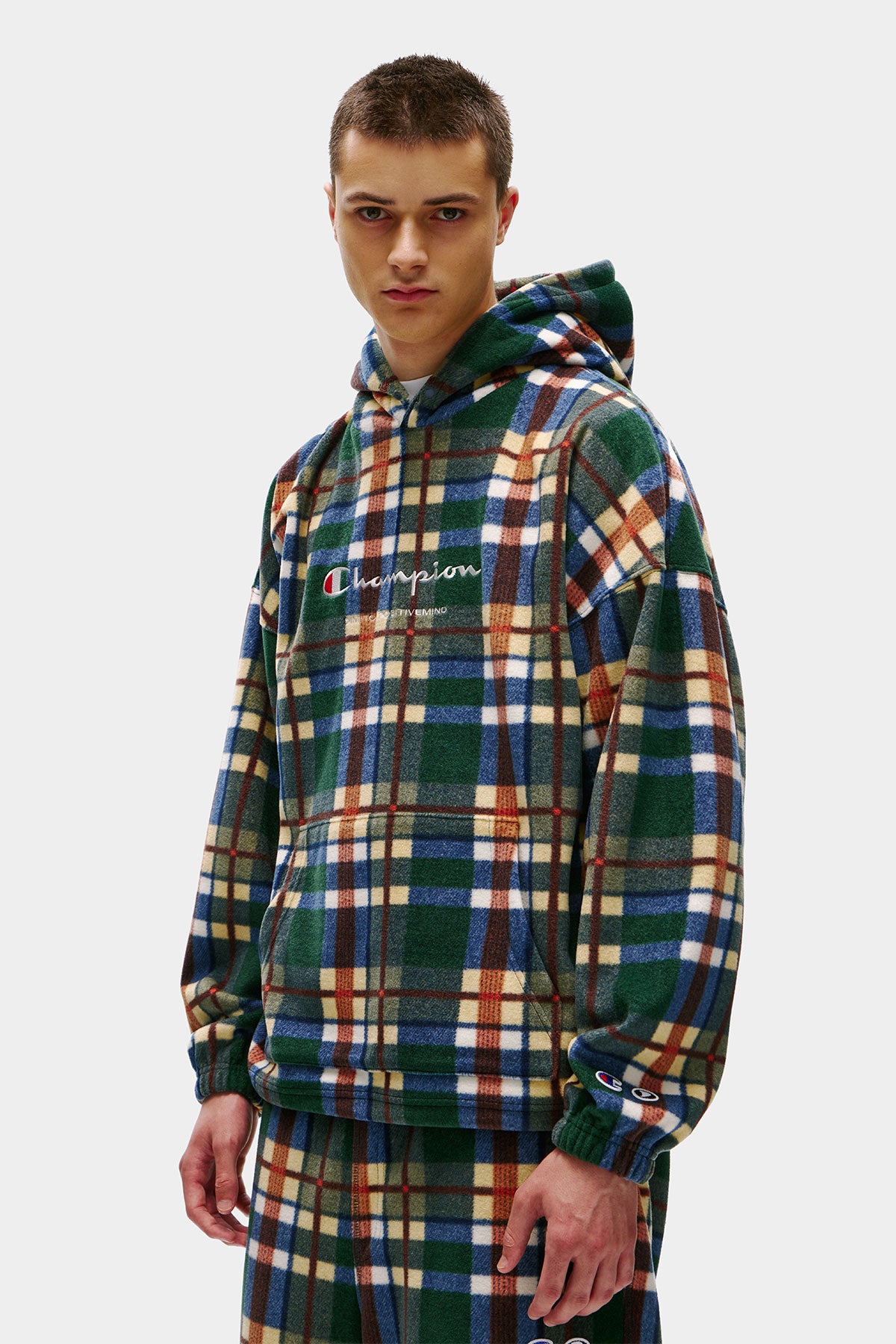[CHAMPION x DIMITO] SCRIPT FLEECE HOODIE RETRO CHECK (Available date : 26.10.12)