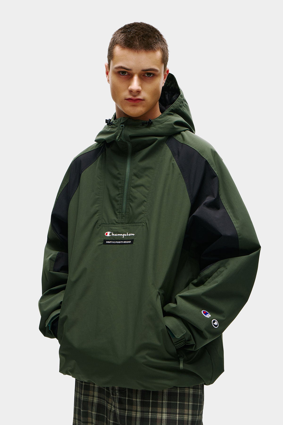 [CHAMPION x DIMITO] VARSITY ANORAK TRACK JACKET DARK GREEN (Available date : 26.10.12)