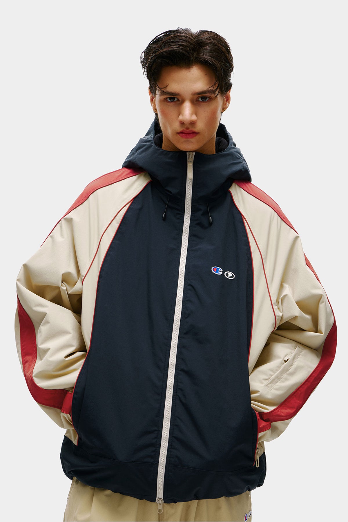[CHAMPION x DIMITO] HERITAGE BLOCK LINE JACKET DEEP NAVY (Available date : 26.10.12)
