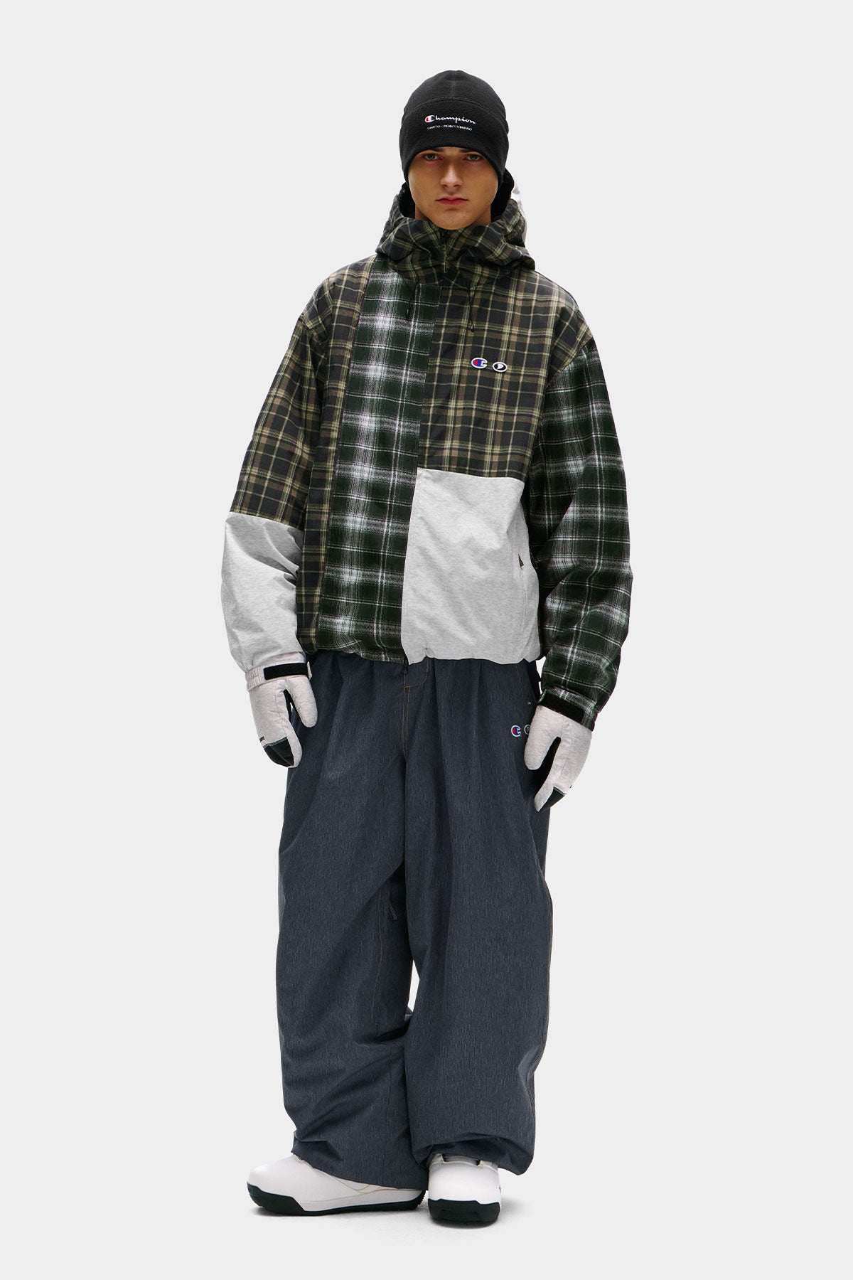 [CHAMPION x DIMITO] C-LOGO COLLEGE PATCHWORK JACKET ARCHIVE MIX (Available date : 26.10.12)