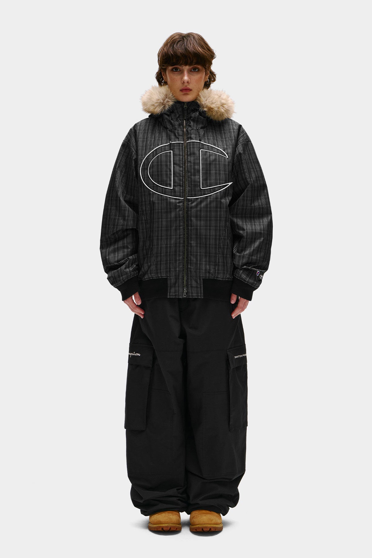 [CHAMPION x DIMITO] SCRIPT CARGO PANTS (WIDE FIT LV.1) BLACK (Available date : 26.10.12)