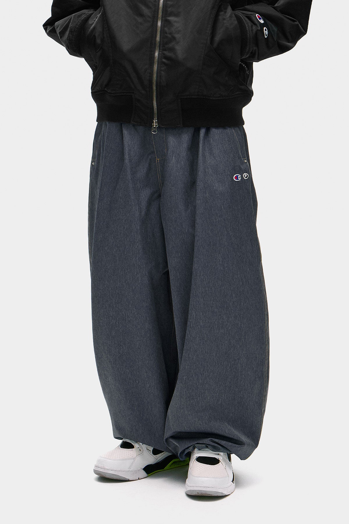[CHAMPION x DIMITO] C-LOGO BASIC PANTS (WIDE FIT LV.2) DEEP BLUE (Available date : 26.10.12)