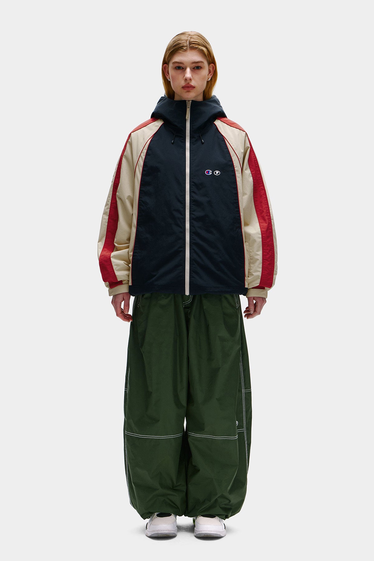 [CHAMPION x DIMITO] HERITAGE BLOCK LINE JACKET DEEP NAVY (Available date : 26.10.12)