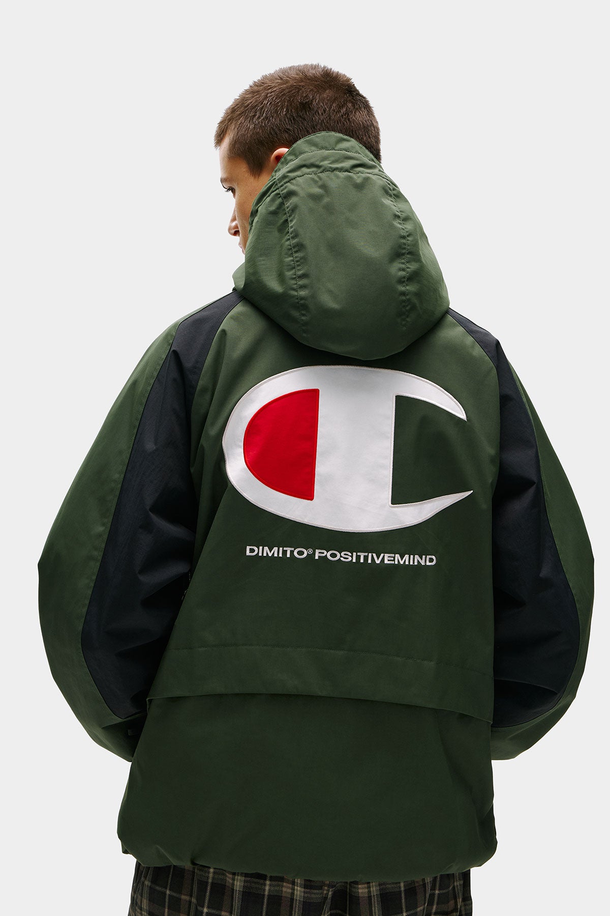 [CHAMPION x DIMITO] VARSITY ANORAK TRACK JACKET DARK GREEN (Available date : 26.10.12)