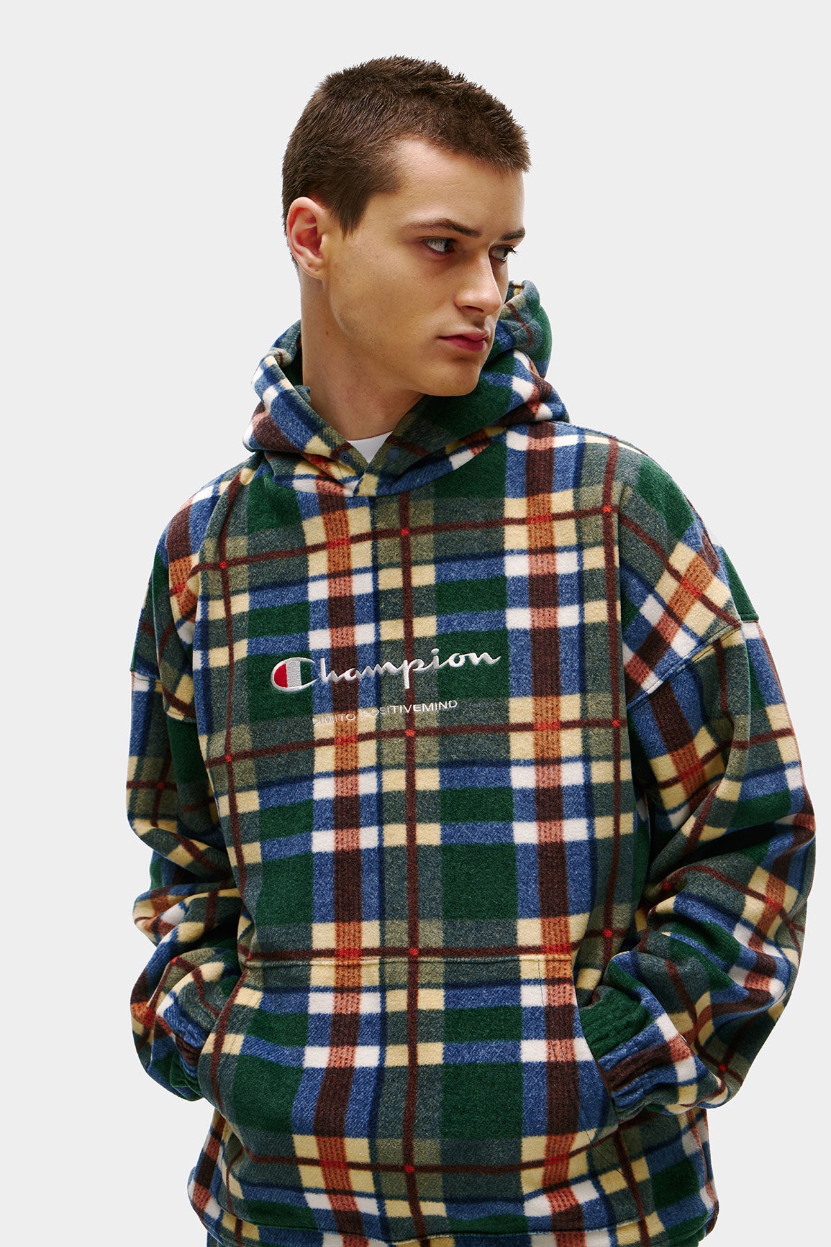 [CHAMPION x DIMITO] SCRIPT FLEECE HOODIE RETRO CHECK (Available date : 26.10.12)