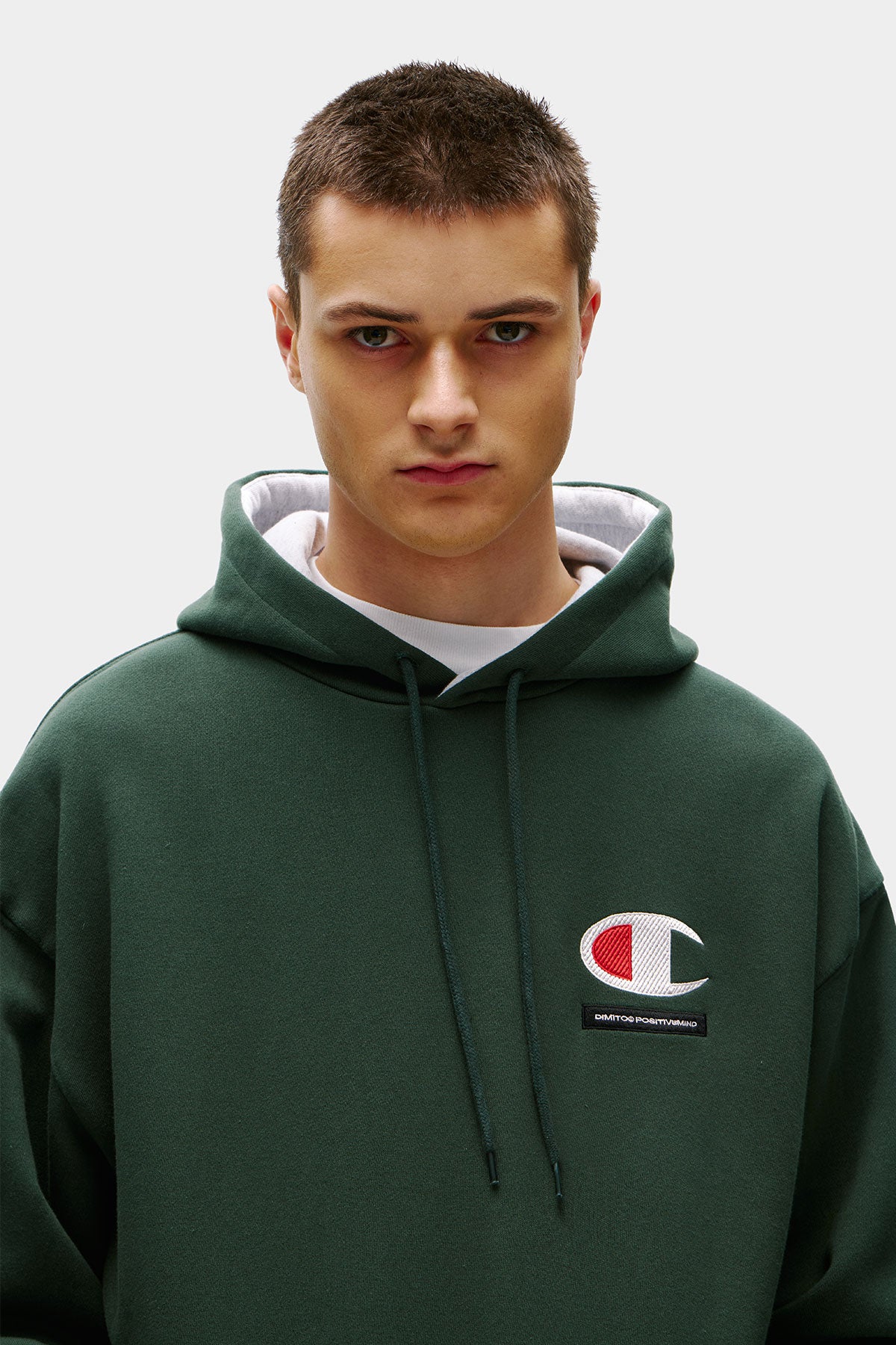 [CHAMPION x DIMITO] C-LOGO HOODIE GREEN (Available date : 26.10.12)