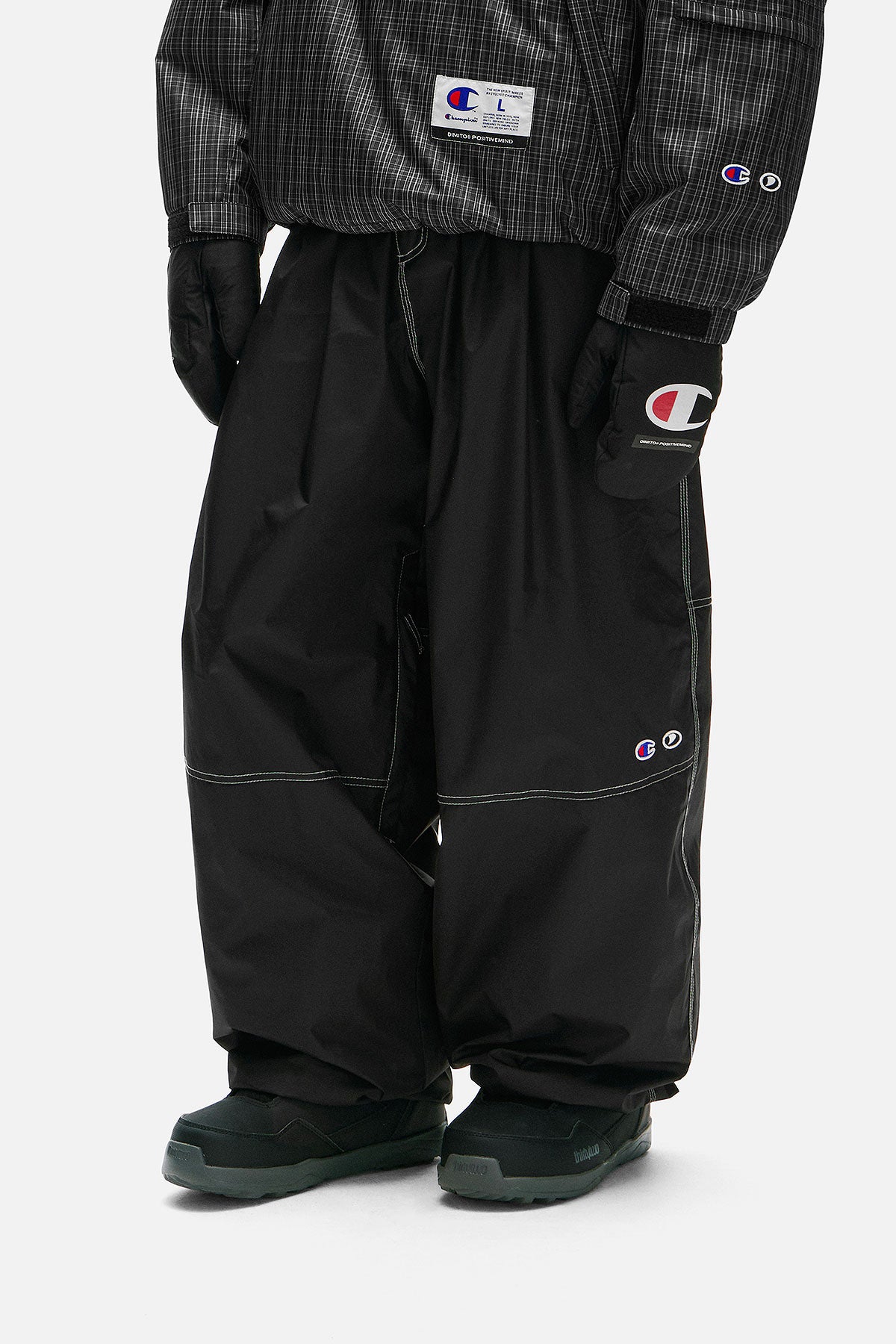 [CHAMPION x DIMITO] STITCH BANDED PANTS (WIDE FIT LV.2) BLACK (Available date : 26.10.12)