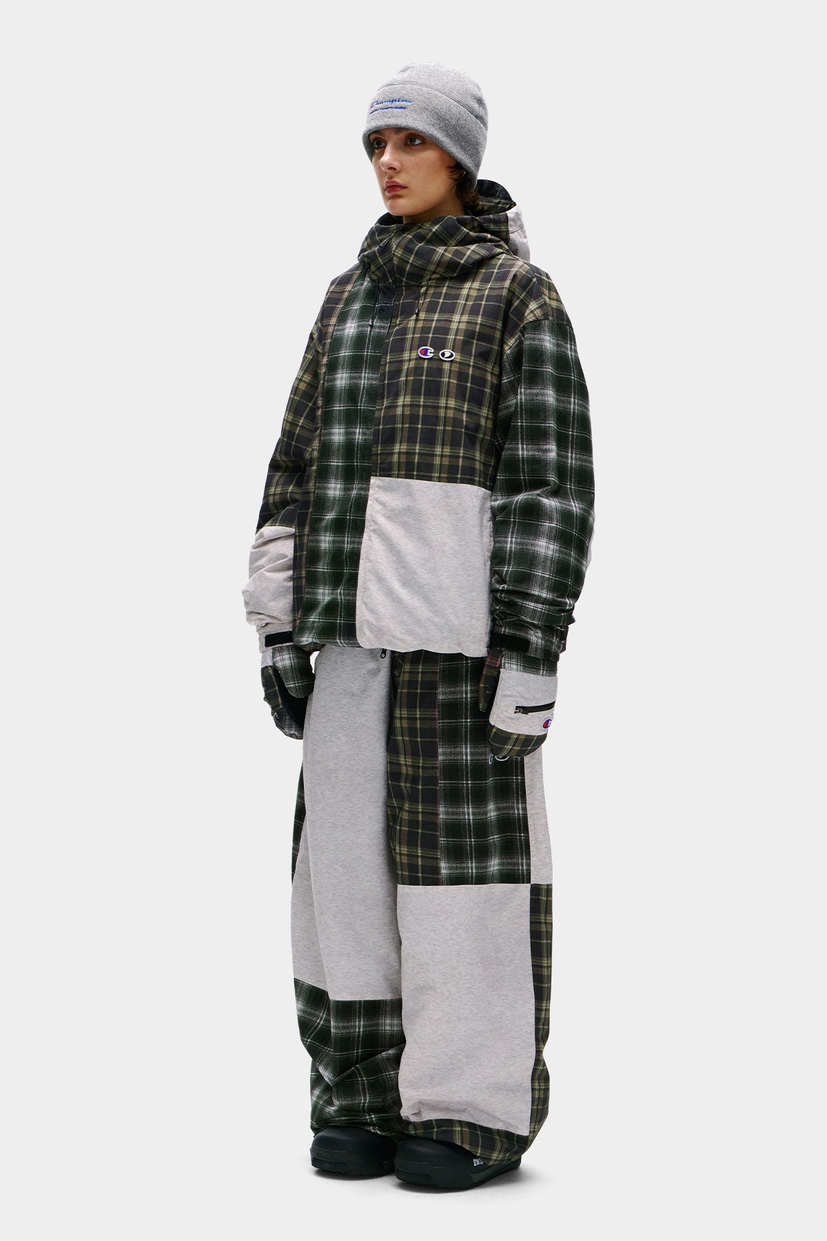 [CHAMPION x DIMITO] C-LOGO COLLEGE PATCHWORK PANTS (WIDE FIT LV.2) ARCHIVE MIX (Available date : 26.10.12)