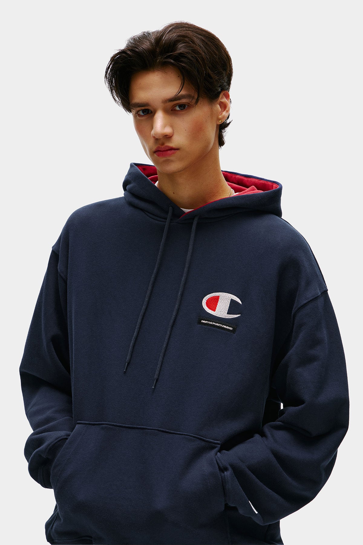 [CHAMPION x DIMITO] C-LOGO HOODIE NAVY (Available date : 26.10.12)