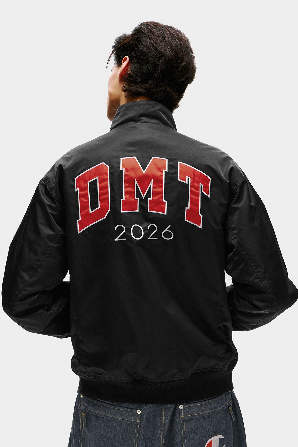 [CHAMPION x DIMITO] DMT VARSITY BOMBER JACKET BLACK (Available date : 26.10.12)