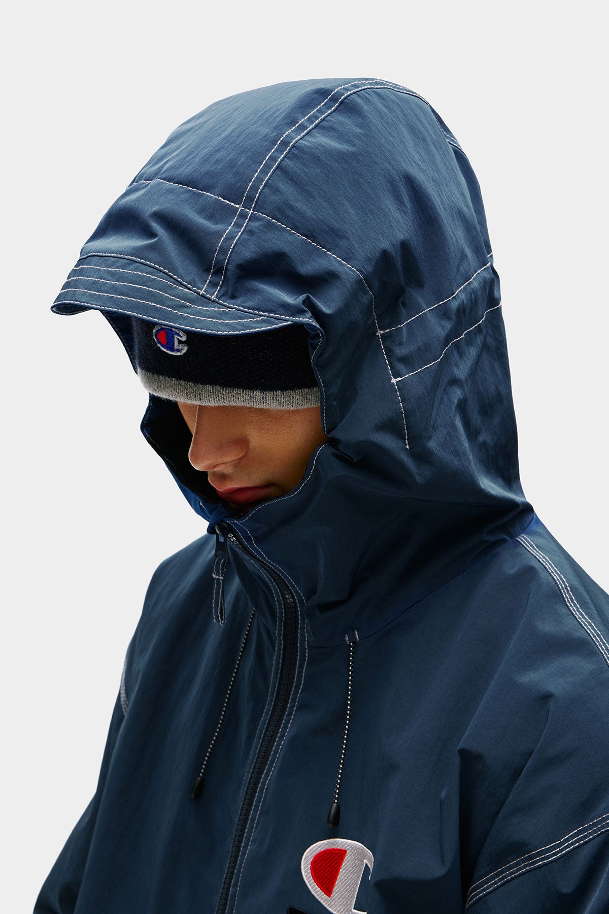 [CHAMPION x DIMITO] C-LOGO STITCHED JACKET YALE BLUE (Available date : 26.10.12)