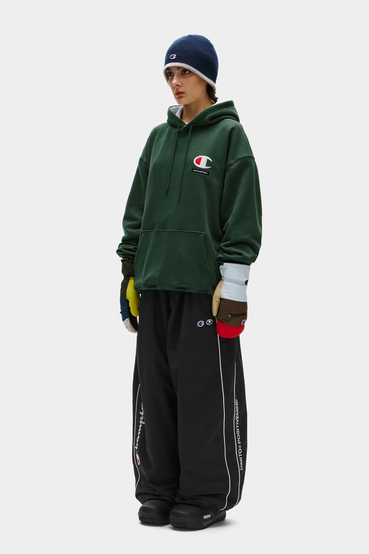 [CHAMPION x DIMITO] SCRIPT TRACK BANDED PANTS (WIDE FIT LV.2) BLACK (Available date : 26.10.12)
