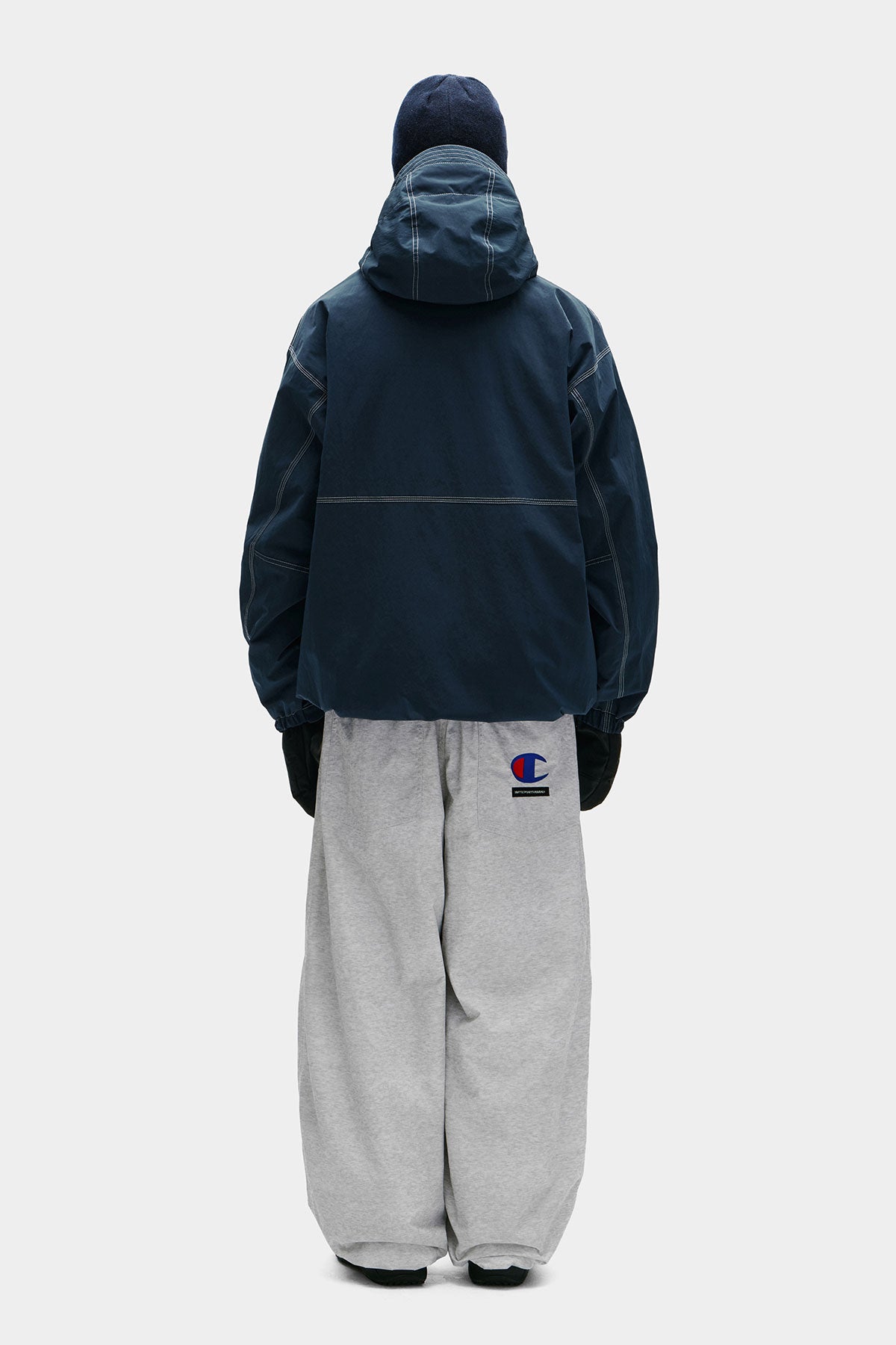 [CHAMPION x DIMITO] C-LOGO BASIC PANTS (WIDE FIT LV.2) SILVER GREY (Available date : 26.10.12)