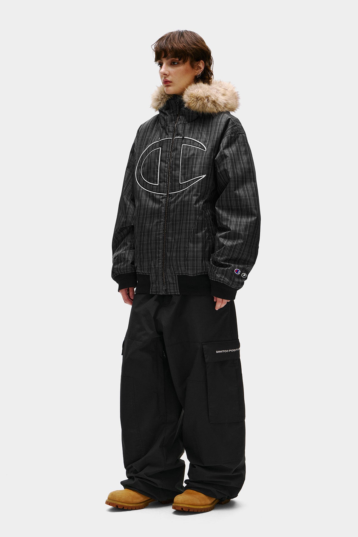 [CHAMPION x DIMITO] SCRIPT CARGO PANTS (WIDE FIT LV.1) BLACK (Available date : 26.10.12)