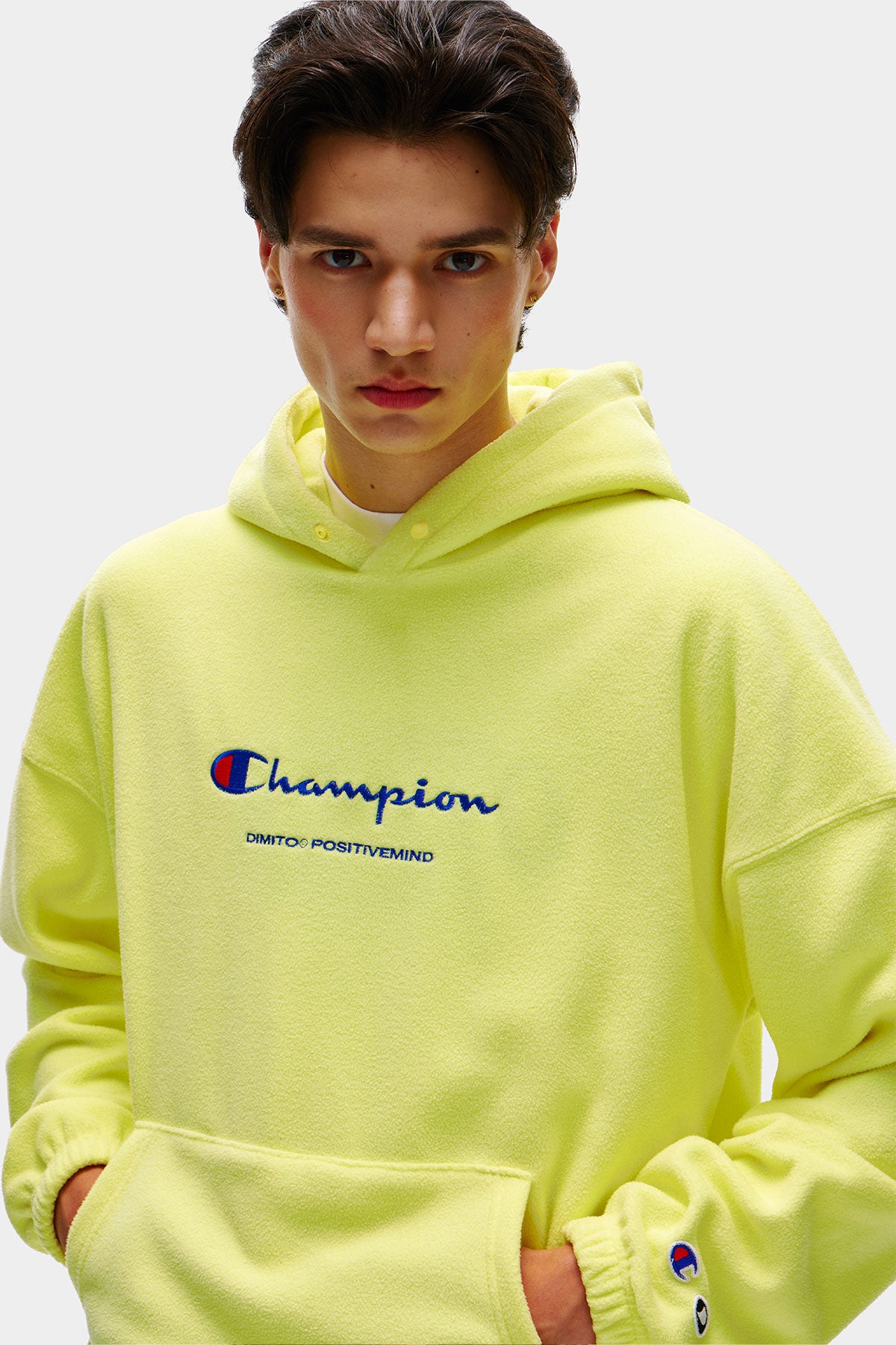 [CHAMPION x DIMITO] SCRIPT FLEECE HOODIE LEMON (Available date : 26.10.12)
