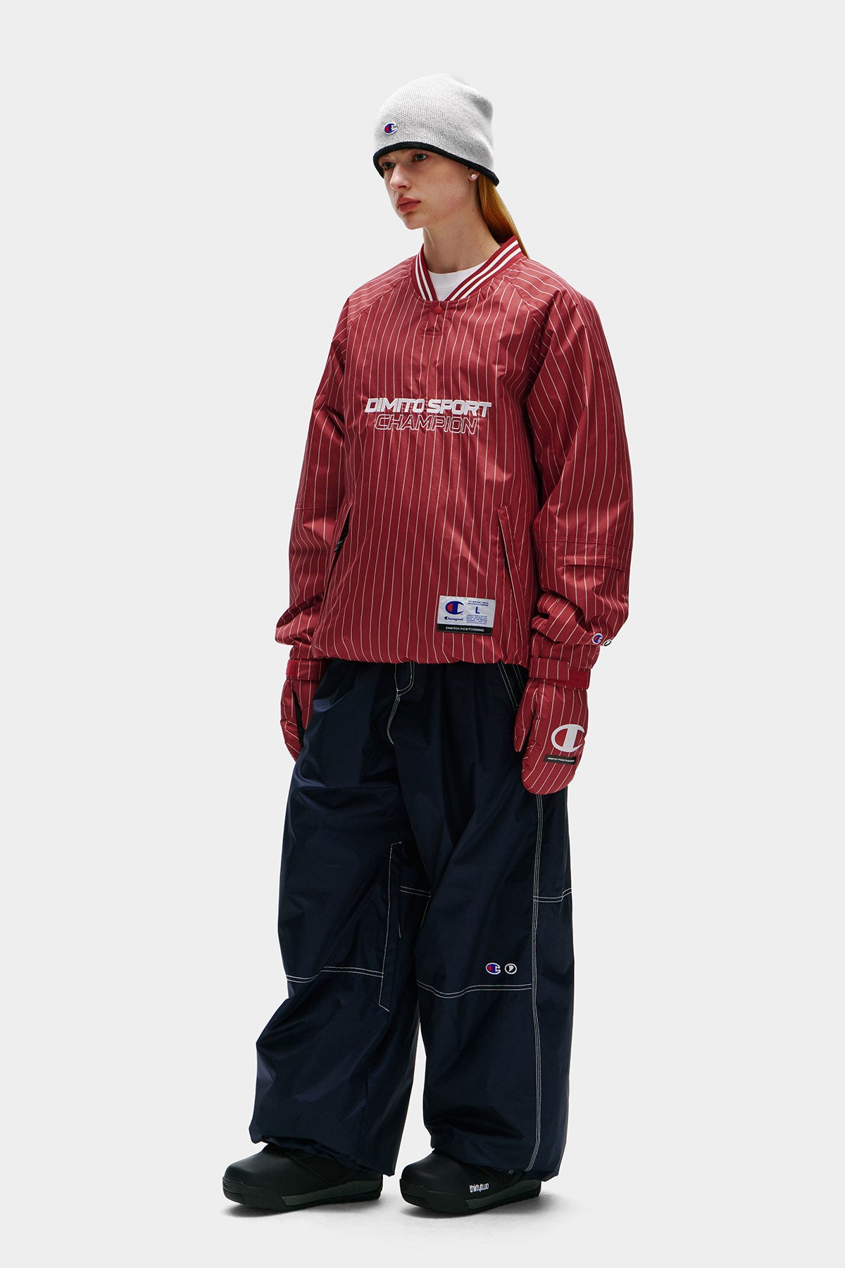[CHAMPION x DIMITO] STITCH BANDED PANTS (WIDE FIT LV.2) DEEP NAVY (Available date : 26.10.12)
