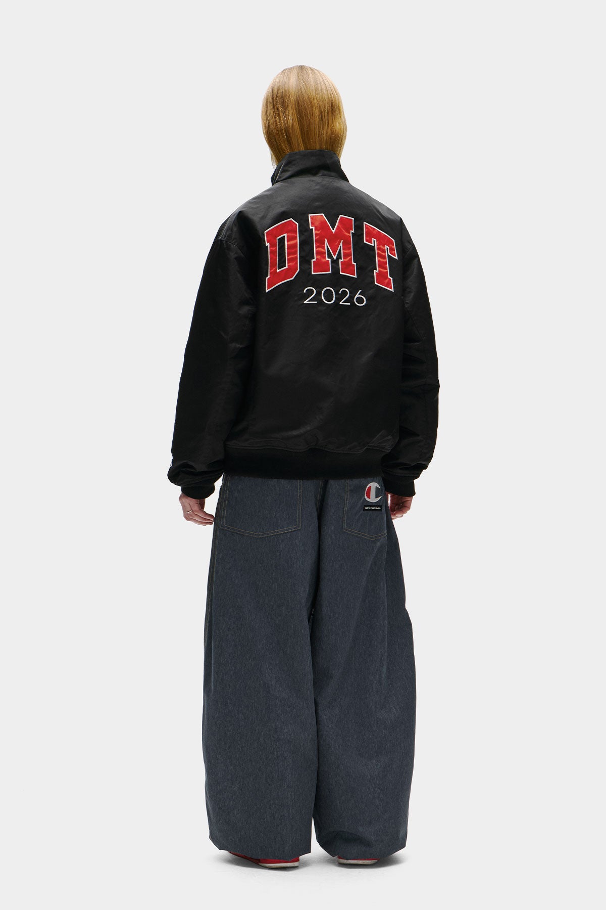 [CHAMPION x DIMITO] DMT VARSITY BOMBER JACKET BLACK (Available date : 26.10.12)