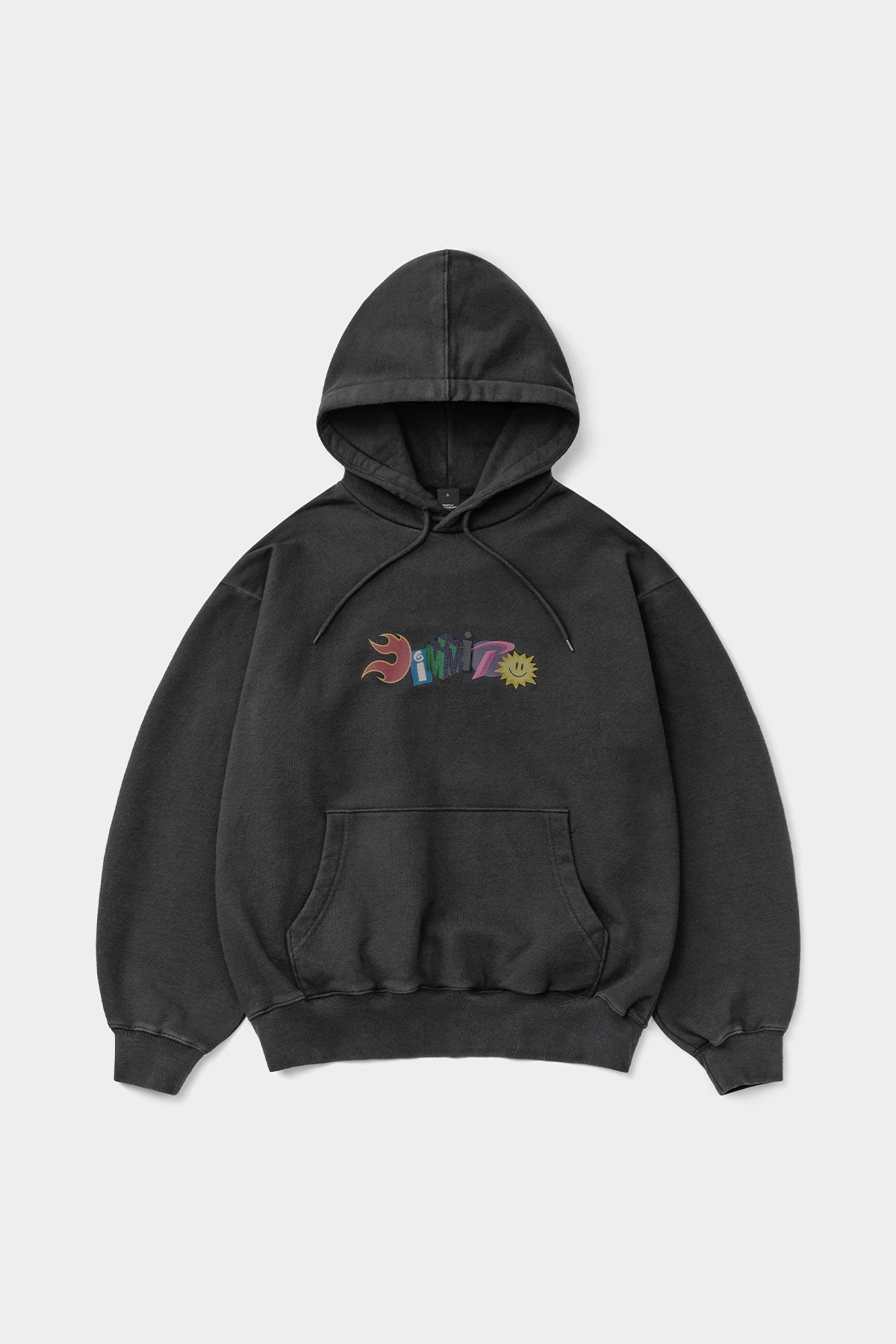 GRAPHIC COMBO HOODIE WASHED BLACK (Delivery date : 26.09.28)