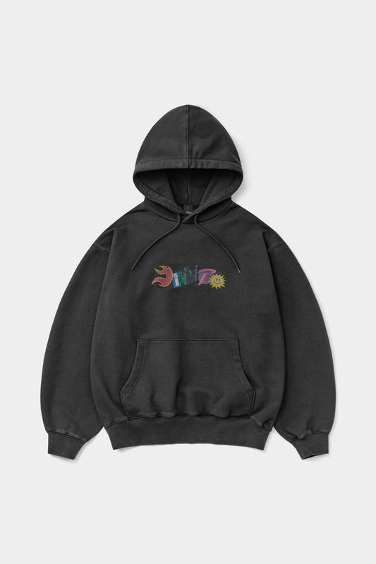 GRAPHIC COMBO HOODIE WASHED BLACK (Delivery date : 26.09.28)