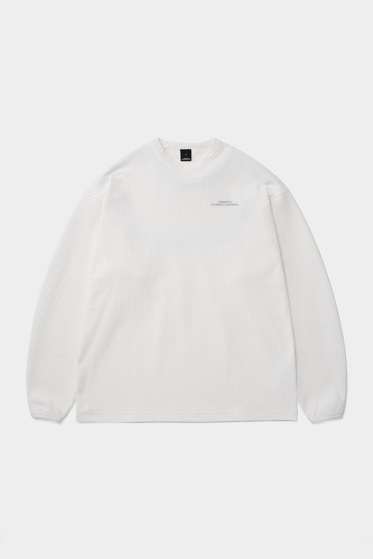 LW WAFFLE LSV TEE WHITE (Delivery date : 26.09.28)