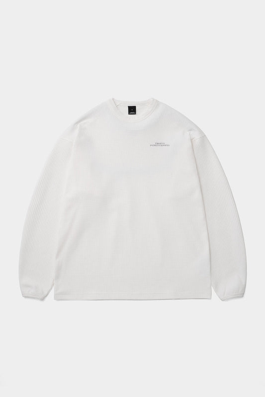 LW WAFFLE LSV TEE WHITE (Delivery date : 26.09.28)