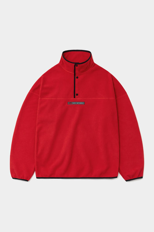 FLEECE MOCK NECK RED (Delivery date : 26.09.28)