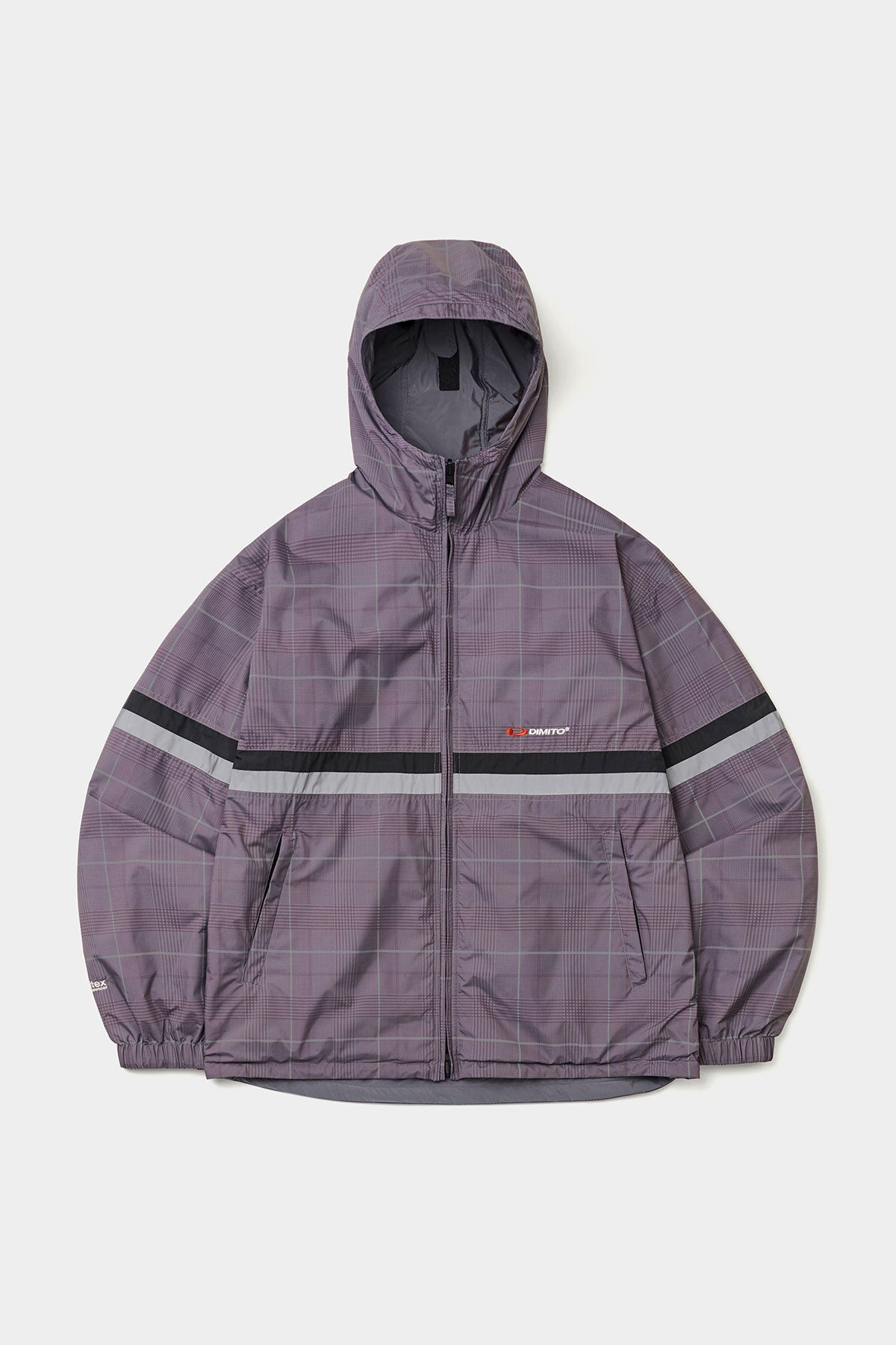 REVERSIBLE WIND JACKET WINE CHECK (Delivery date : 26.09.28)
