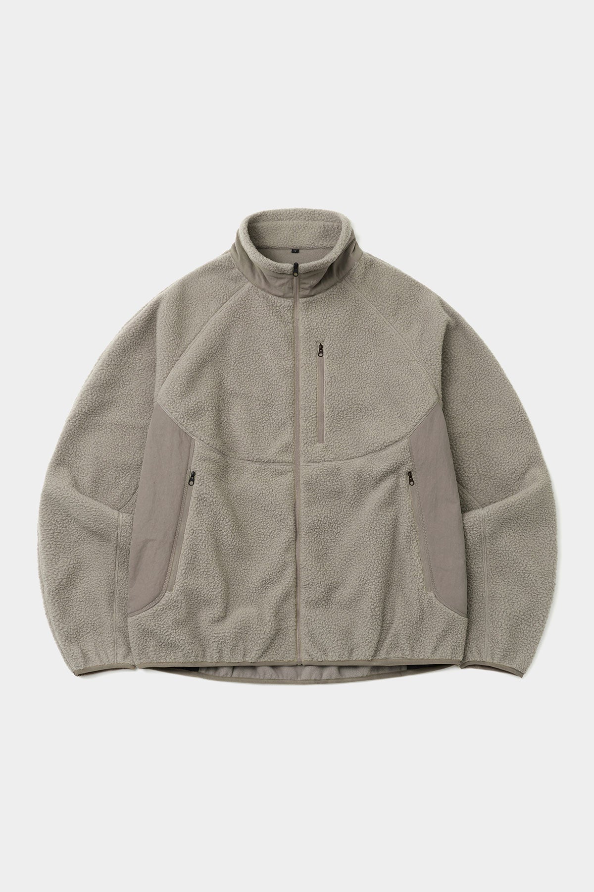 PUFF FLEECE ZIP-UP TAN