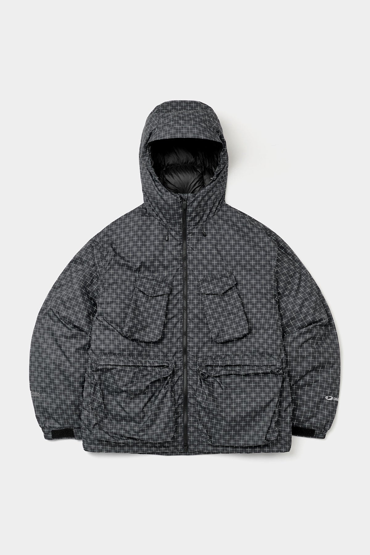 UTILITY GOOSE DOWN HD JACKET CROSS CHECK BLACK (Delivery date : 26.09.28)