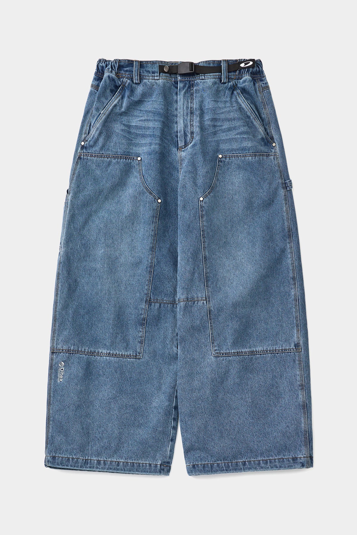 DENIM DOUBLE KNEE PANTS (WIDE FIT LV.2) PW BLUE (Delivery start : 26.09.09)