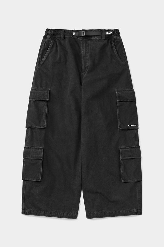 DENIM MULTI CARGO PANTS (WIDE FIT LV.2) DW BLACK (Delivery start : 26.09.09)