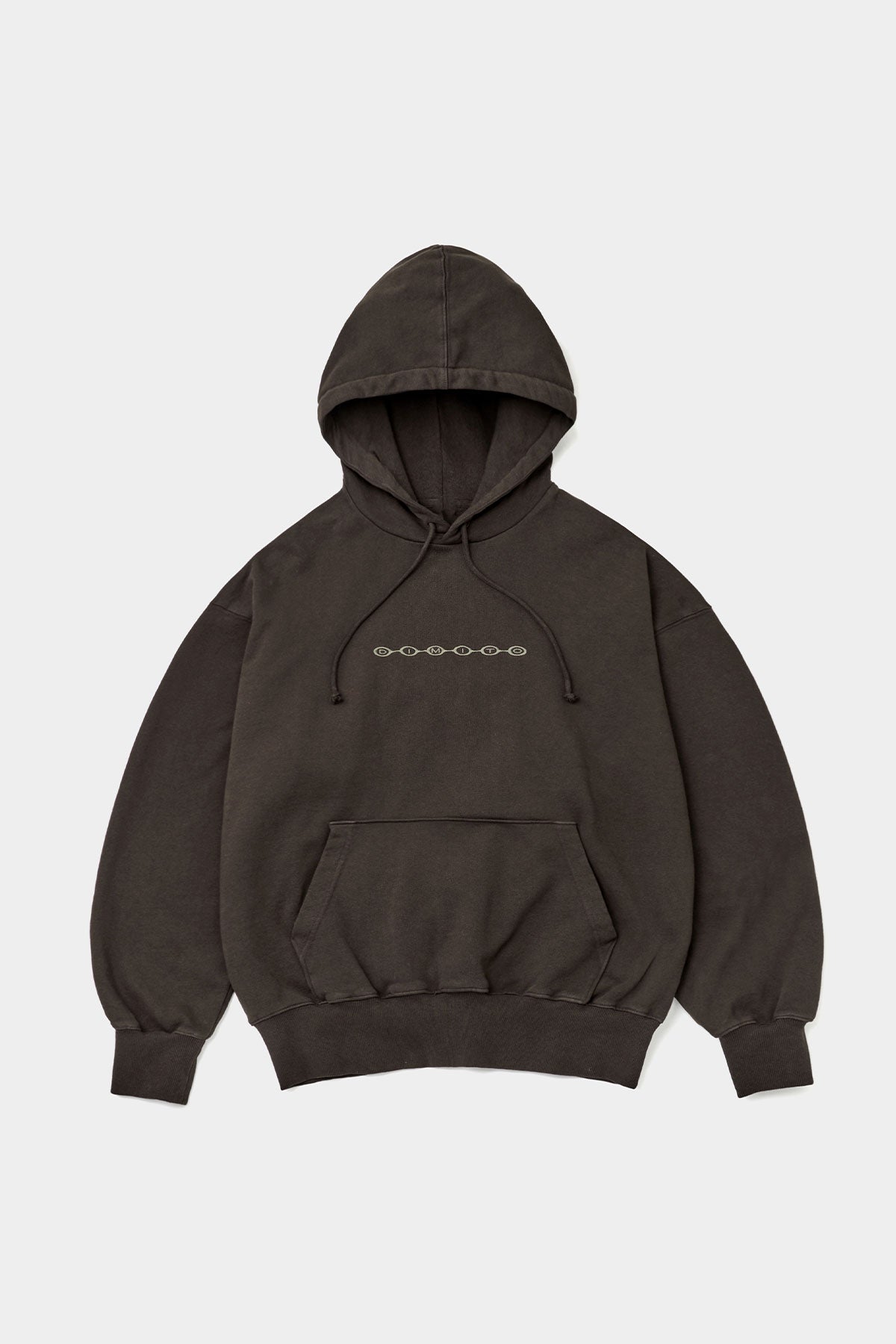 DIVISION BUBBLE LOGO GD HOODIE WASHED BROWN