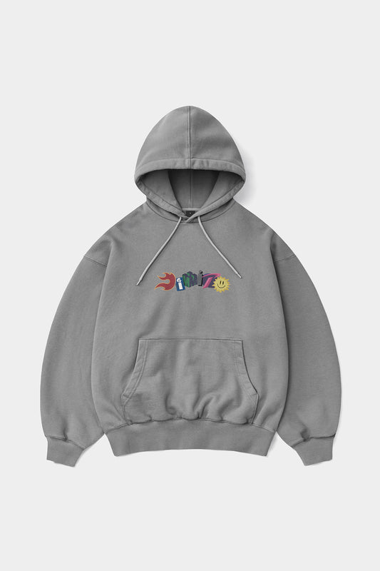 GRAPHIC COMBO HOODIE WASHED GREY (Delivery date : 26.09.28)
