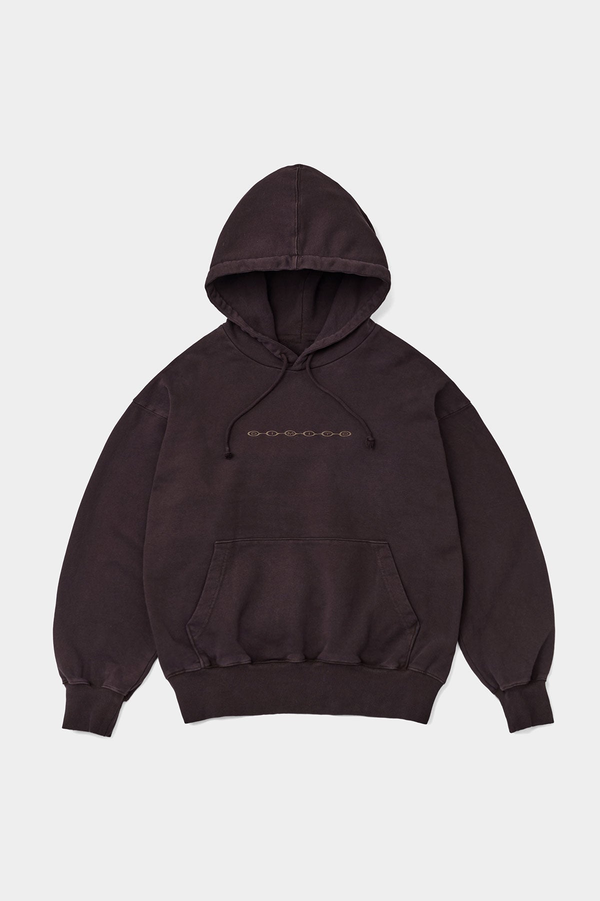 DIVISION BUBBLE LOGO GD HOODIE WASHED MAROON